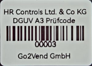 HR Controls Barcode DGUV A3
