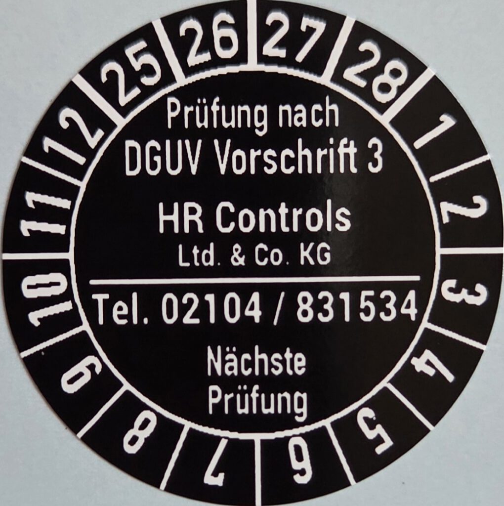 DGUV Prüfplakette